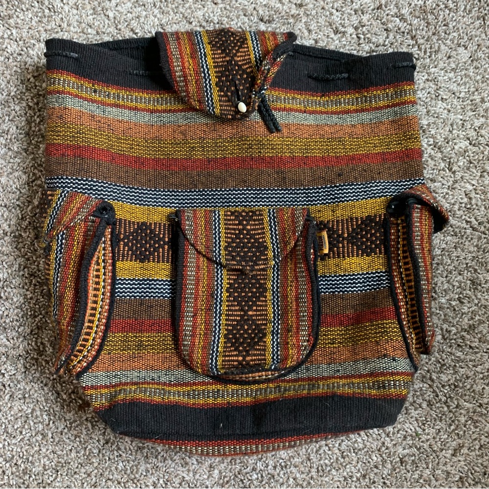 Artesanias Pinzon Woven Backpack